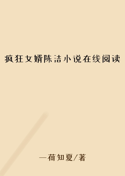 疯狂女婿陈洁小说在线阅读