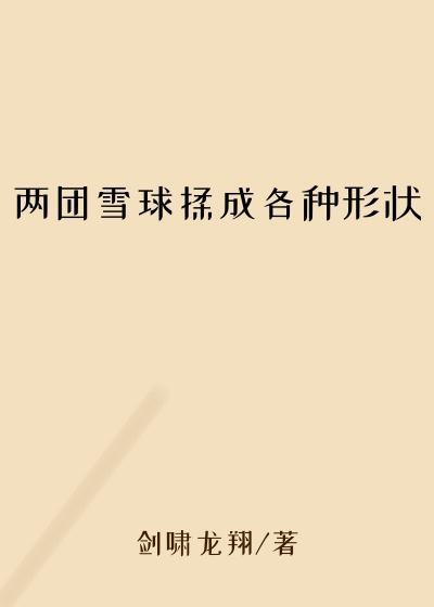 两团雪球揉成各种形状